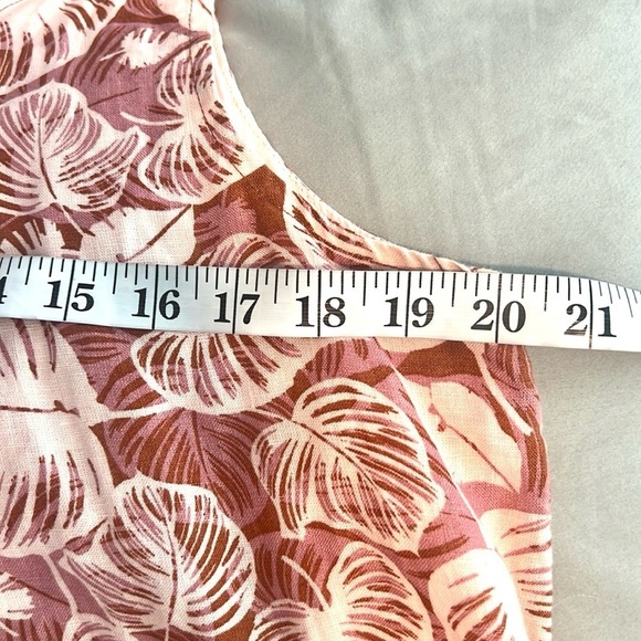 ⭐️Tahari,Softest Linen,V-neck,Lined,Fun Twirl-able Trapeze Dress, POCKETS,Size L - Picture 13 of 14